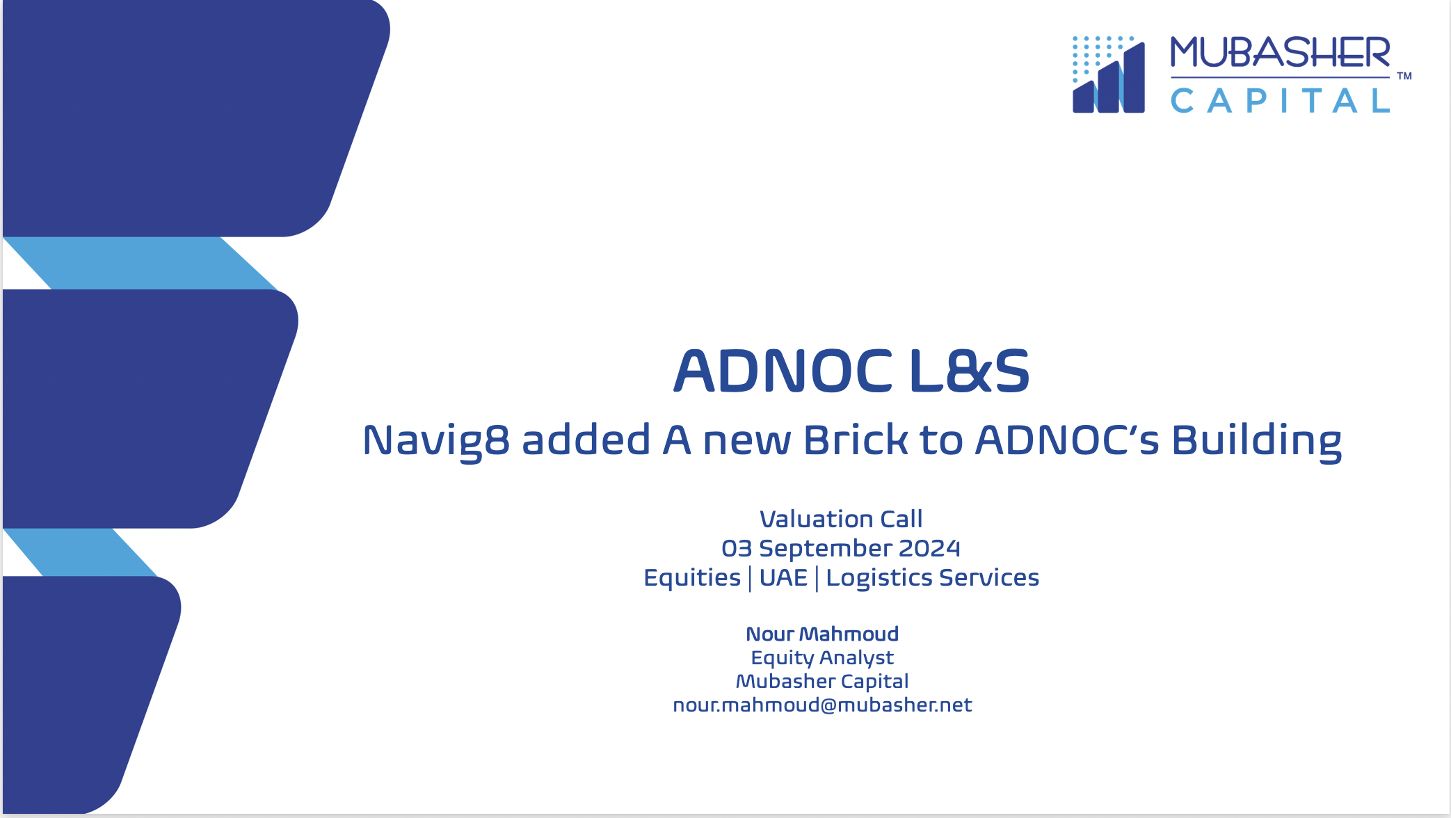 ADNOC L&S​ Navig8 added A new Brick to ADNOC’s Building​